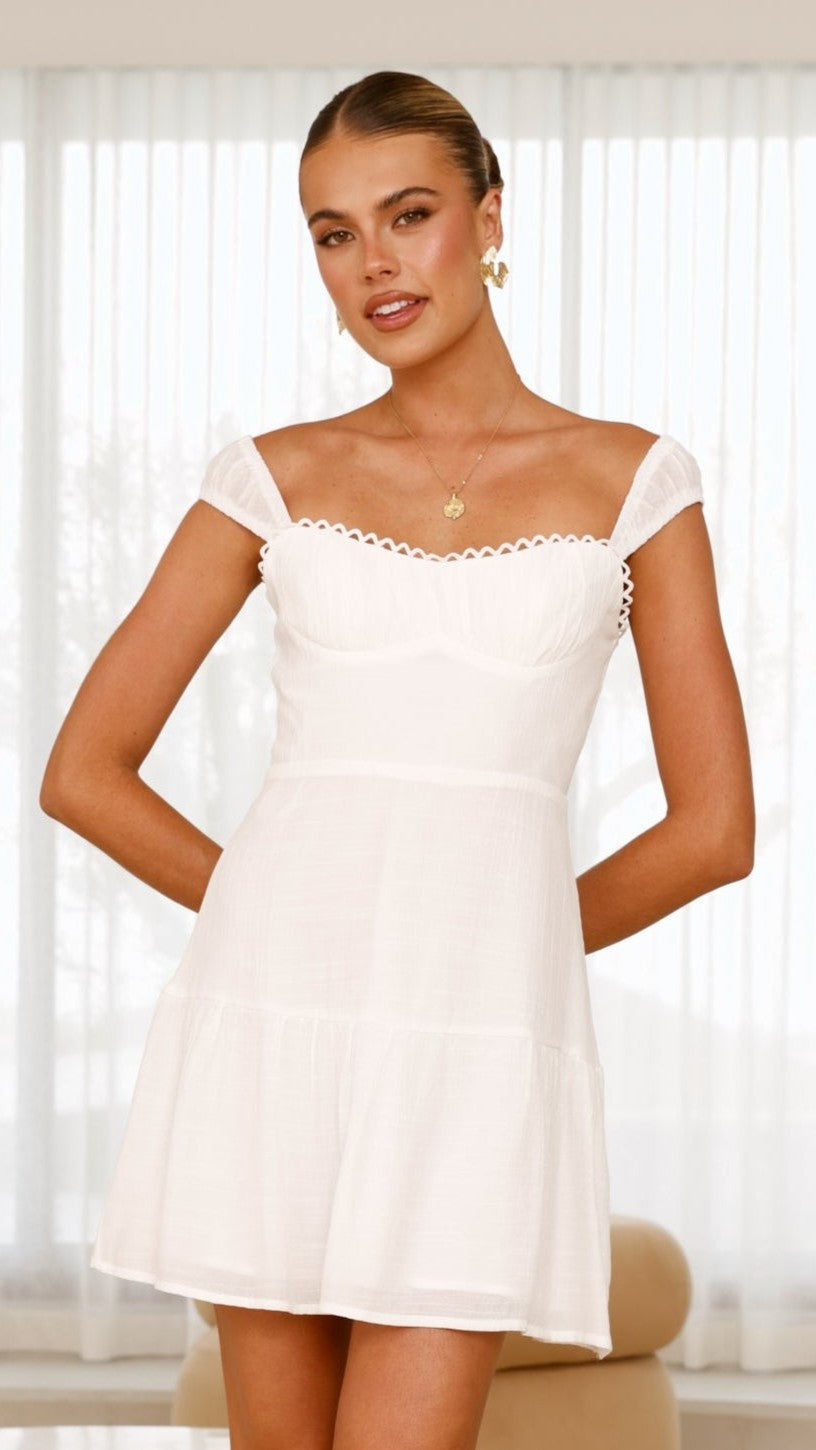 Pascah Mini Dress - White
