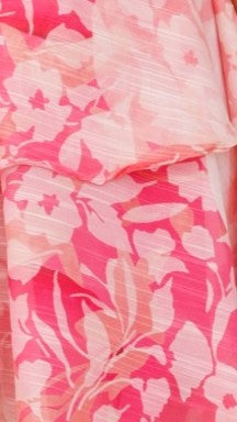 Fantasia Mini Dress - Red/Pink Floral