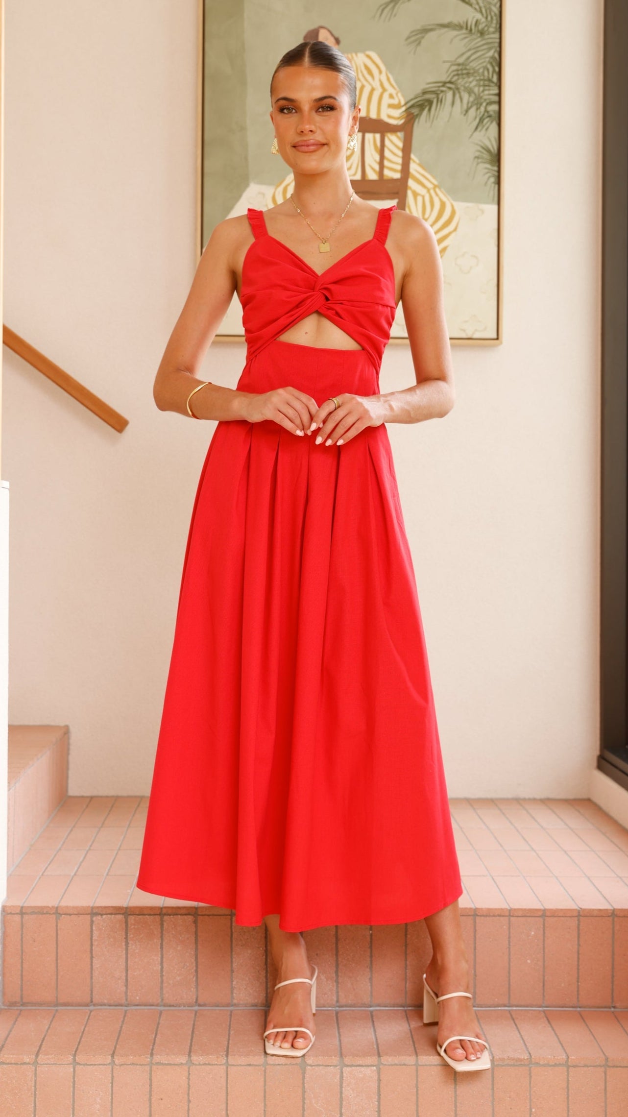 Bryce Maxi Dress - Red