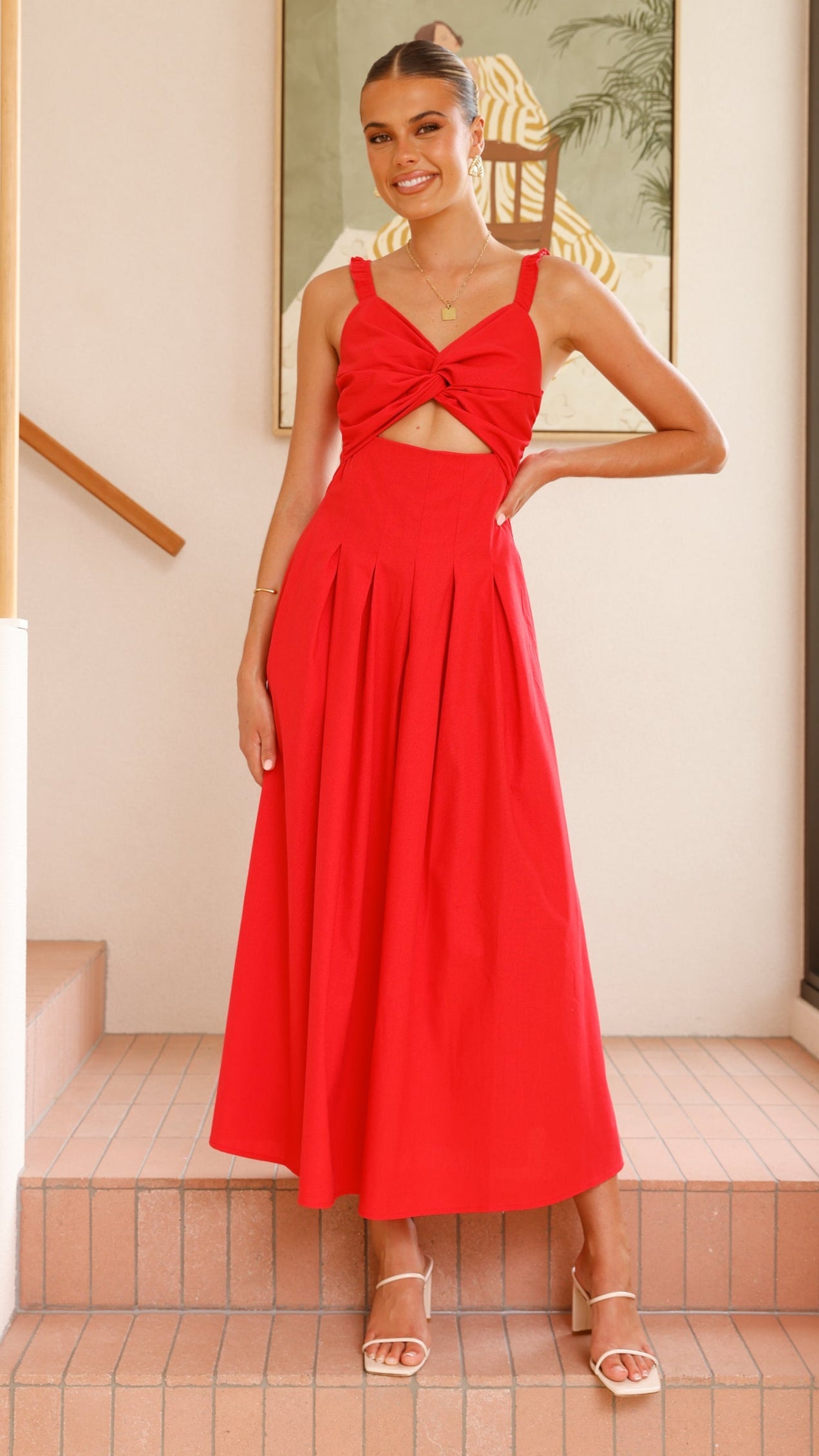 Bryce Maxi Dress - Red