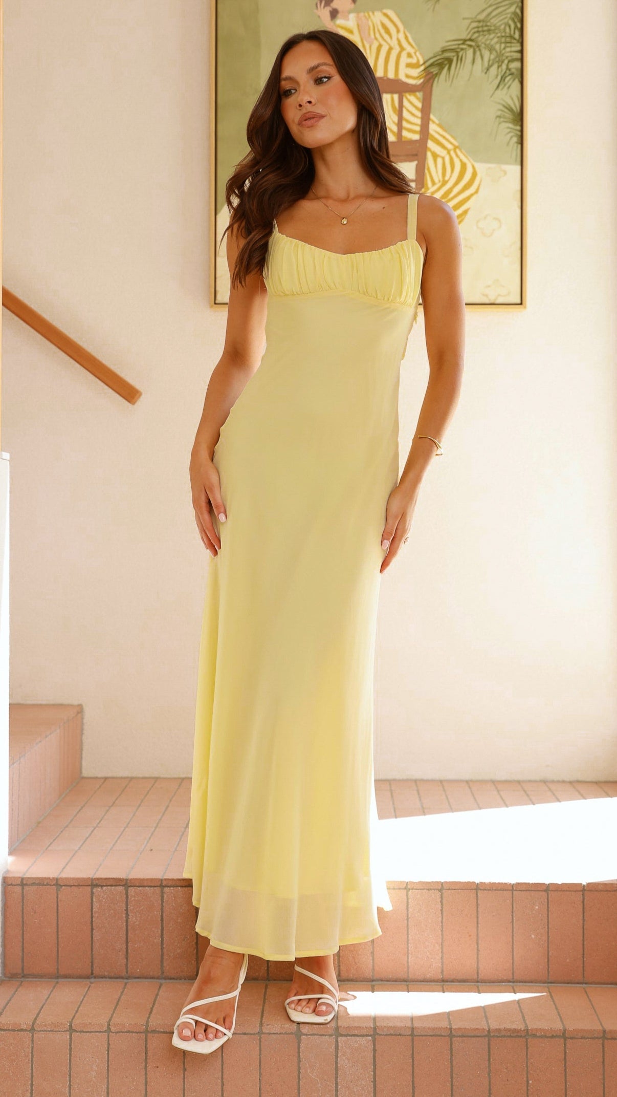 Margo Midi Dress - Yellow