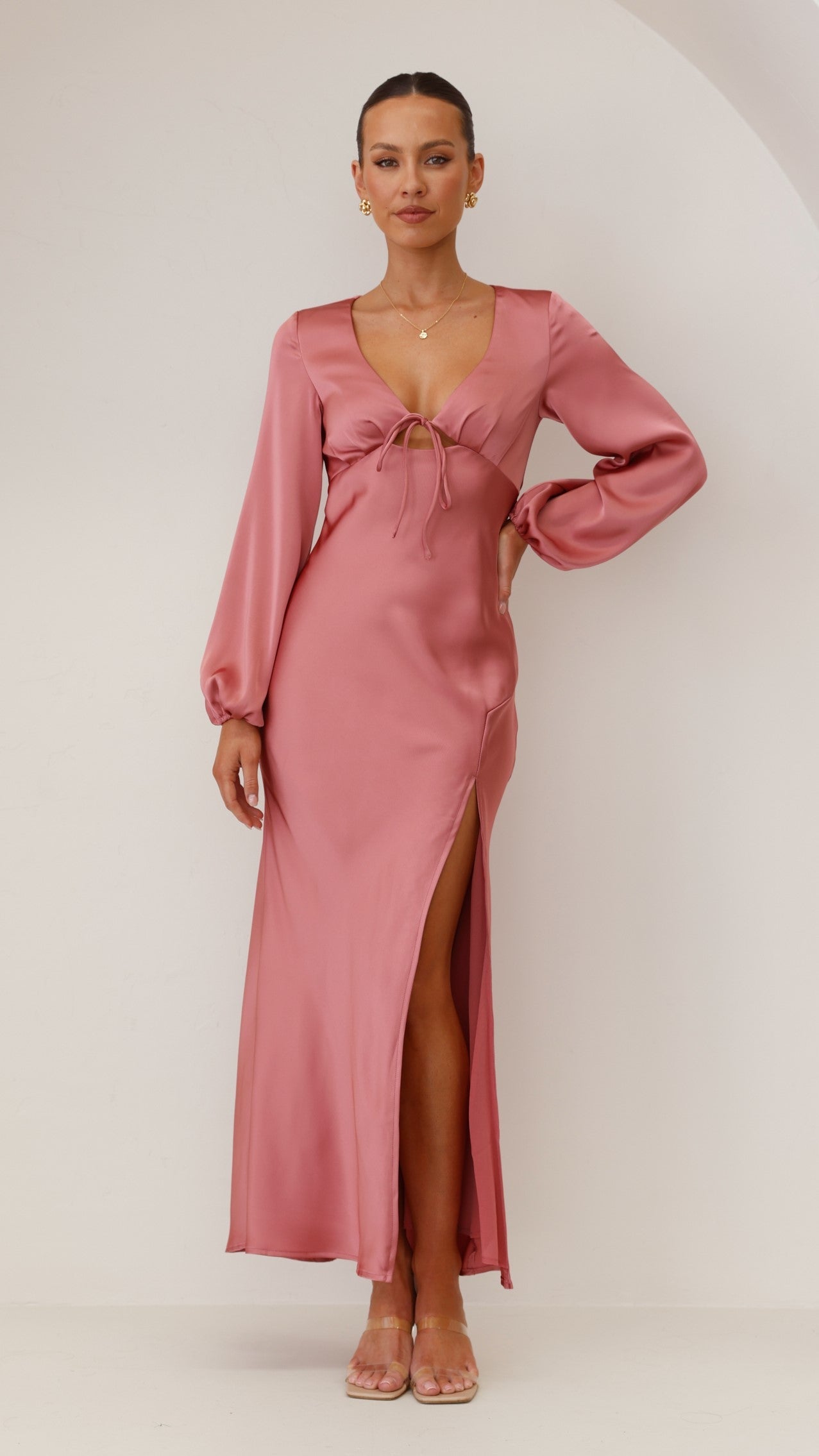 Brigitte Maxi Dress - Baked Rose