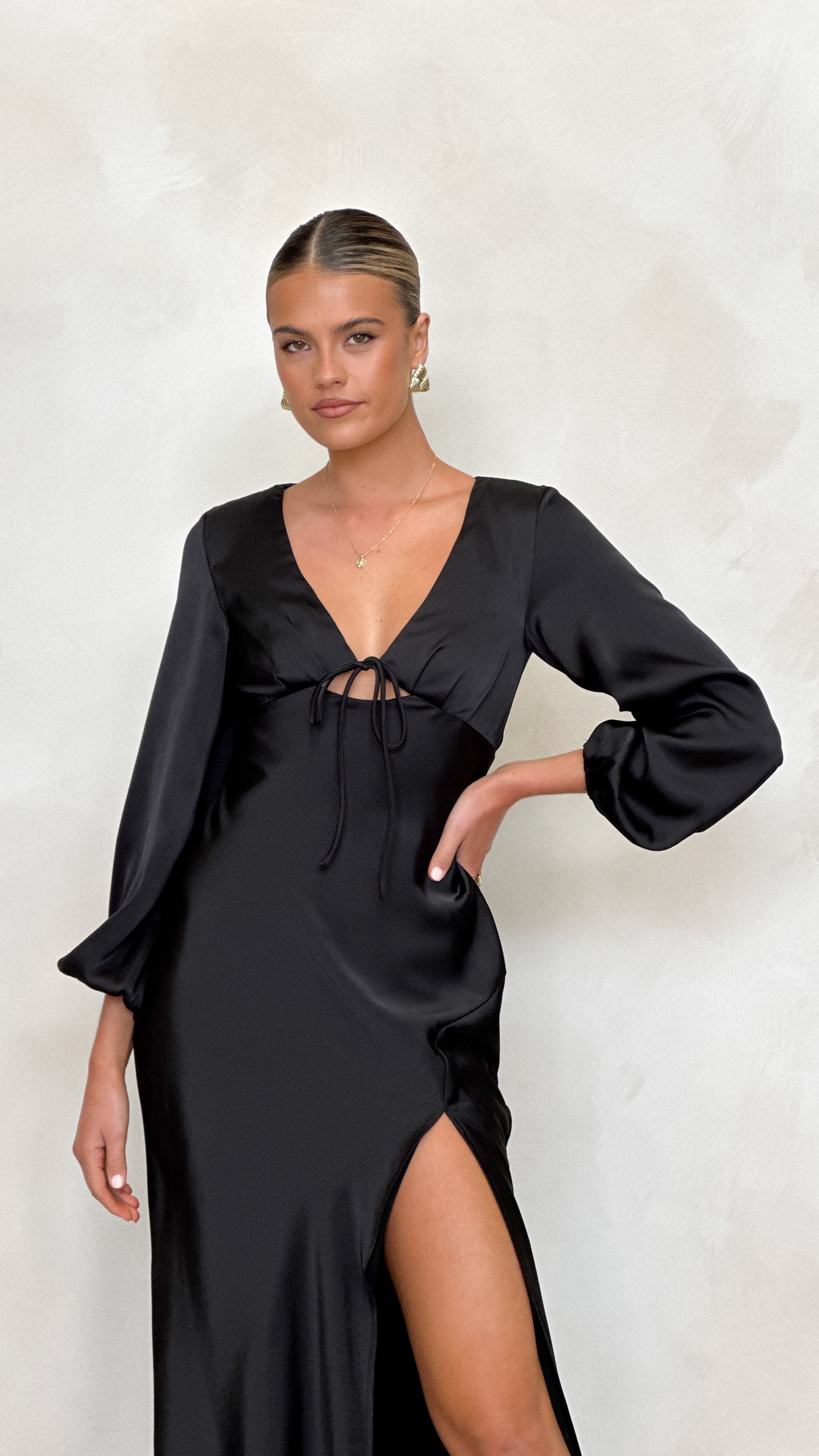 Brigitte Maxi Dress - Black