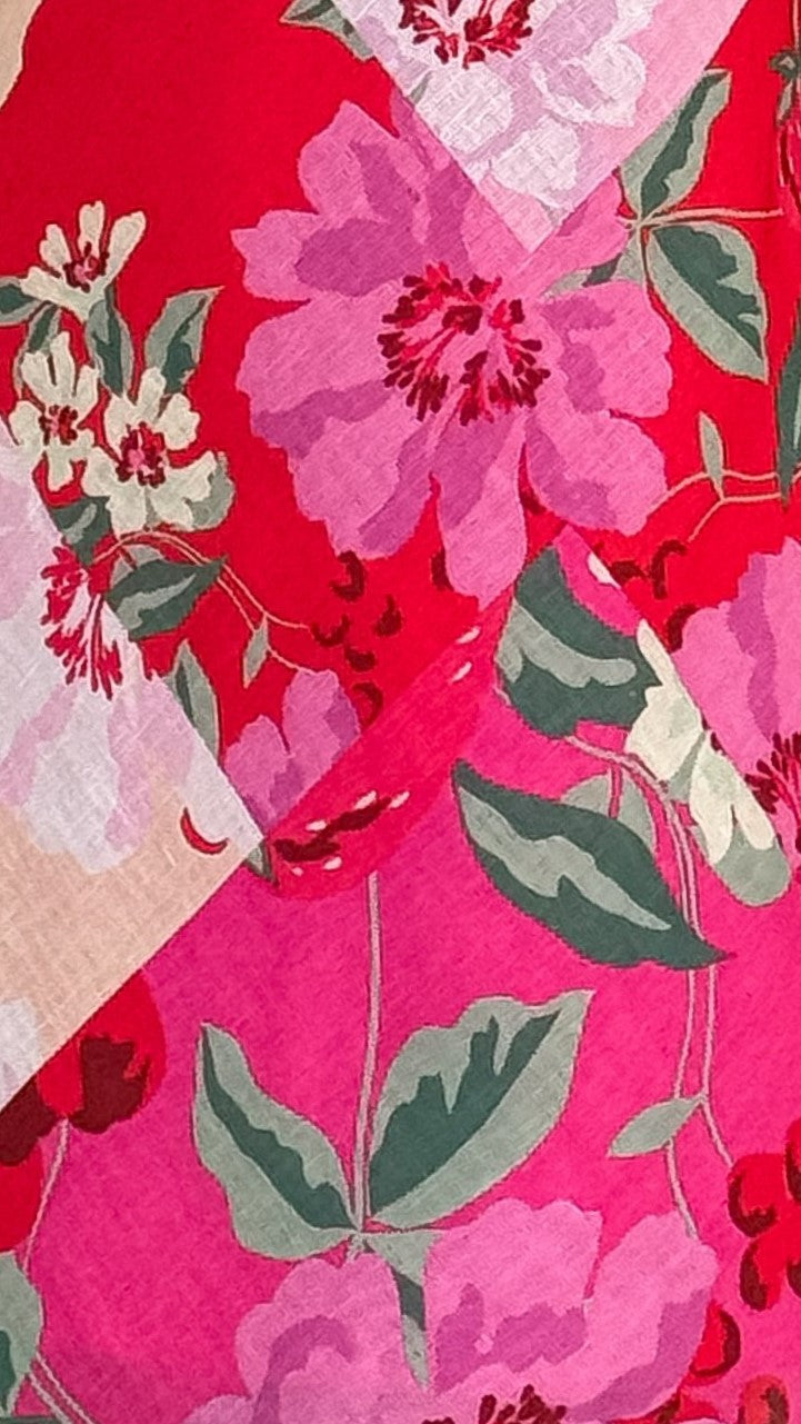 Delilah Mini Dress - Pink Floral Print