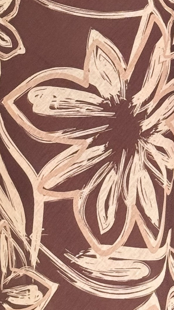 Briana Halter Maxi Dress - Chocolate Floral