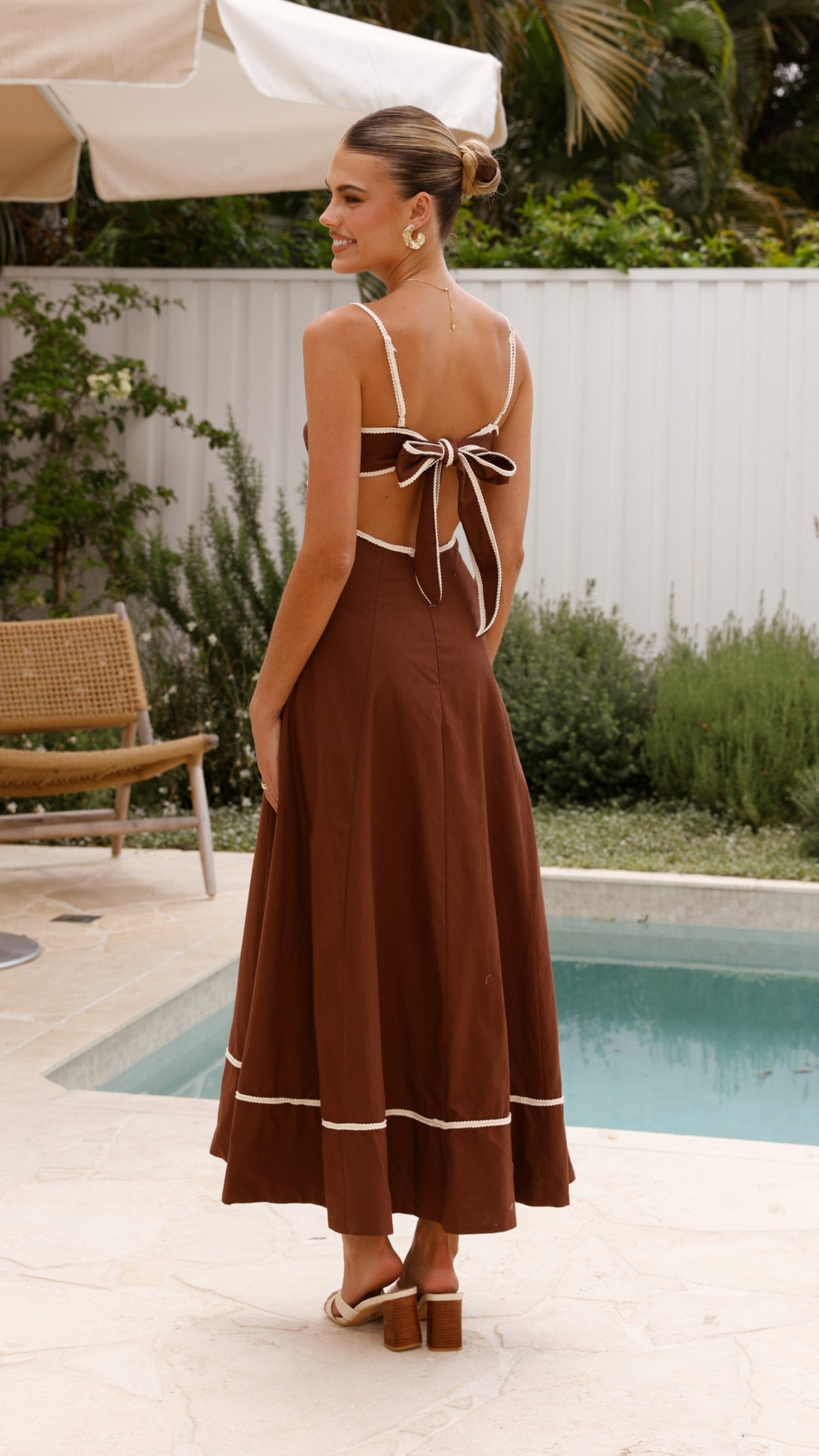 Nereda Maxi Dress - Chocolate