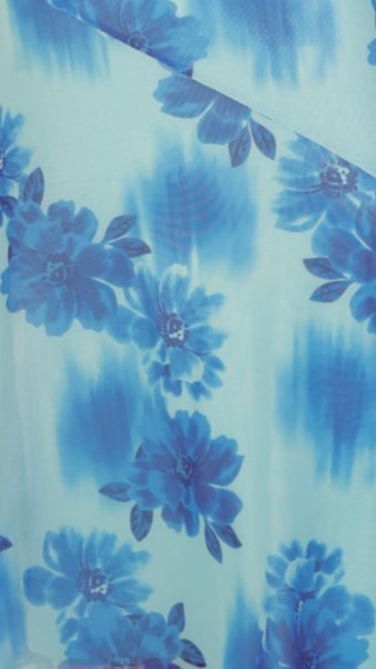 Nikova Maxi Dress - Blue Floral