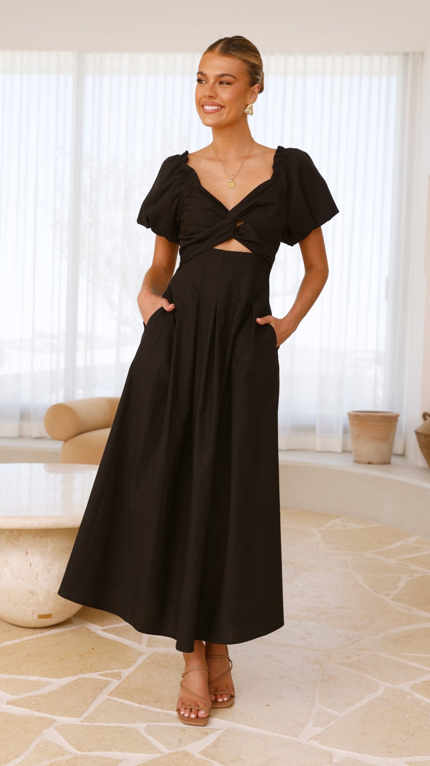 Christina Maxi Dress - Black