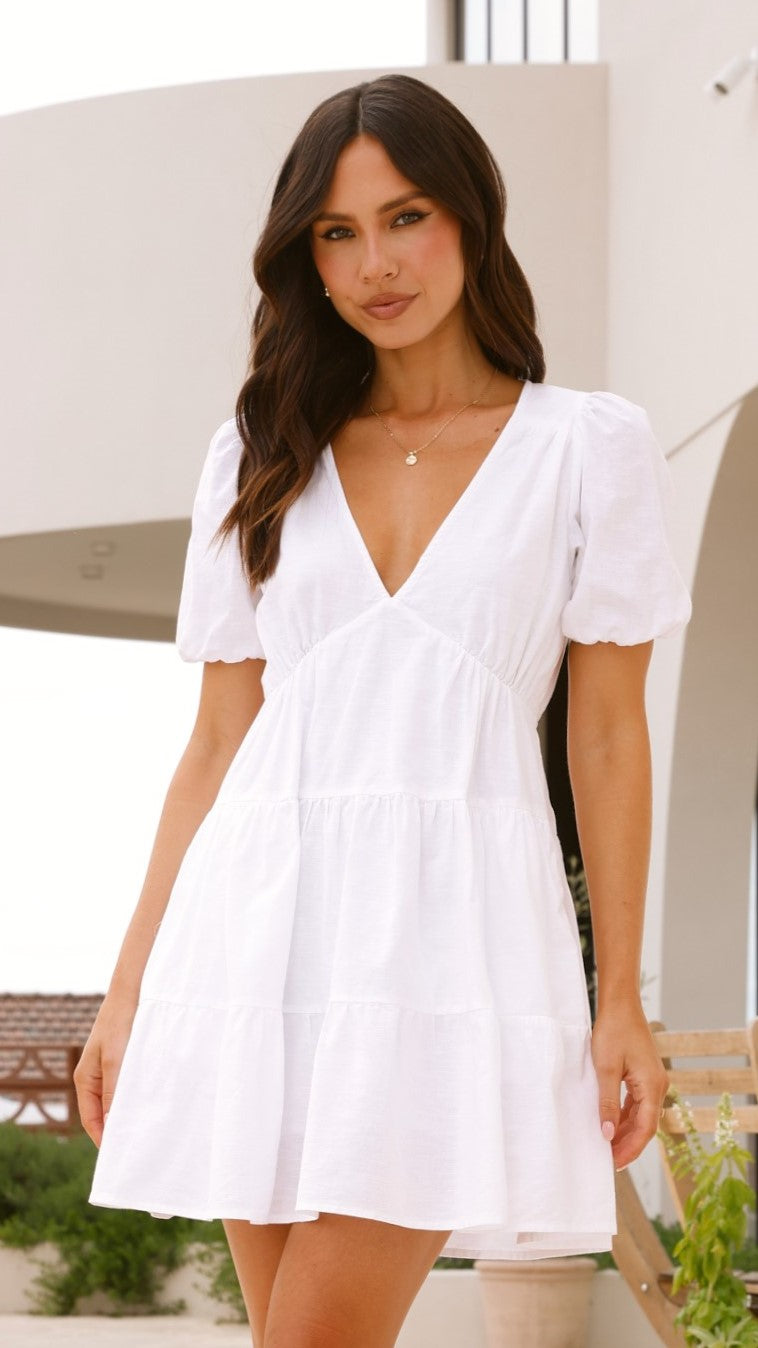 Billie Mini Dress - White