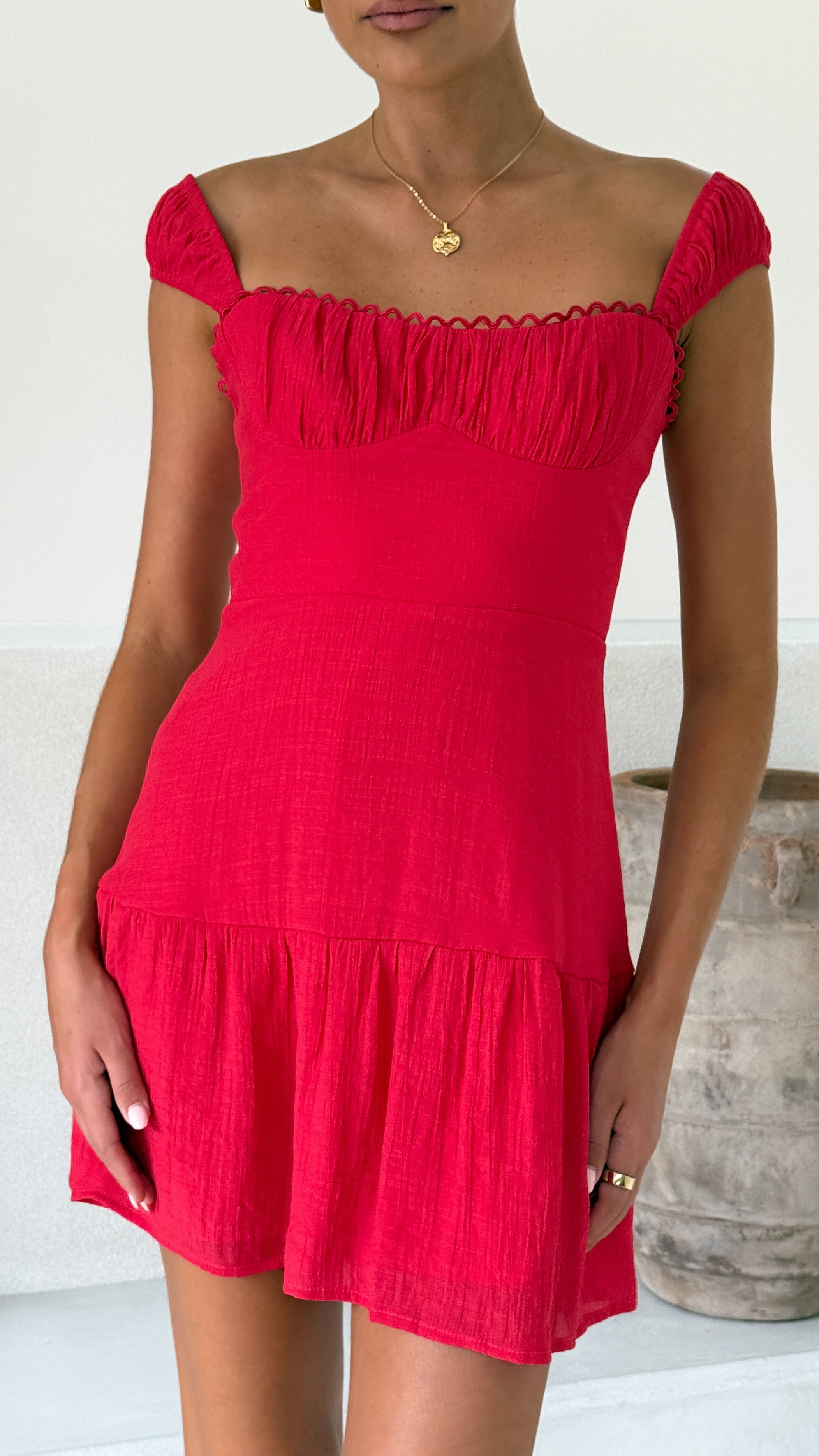 Pascah Mini Dress - Red