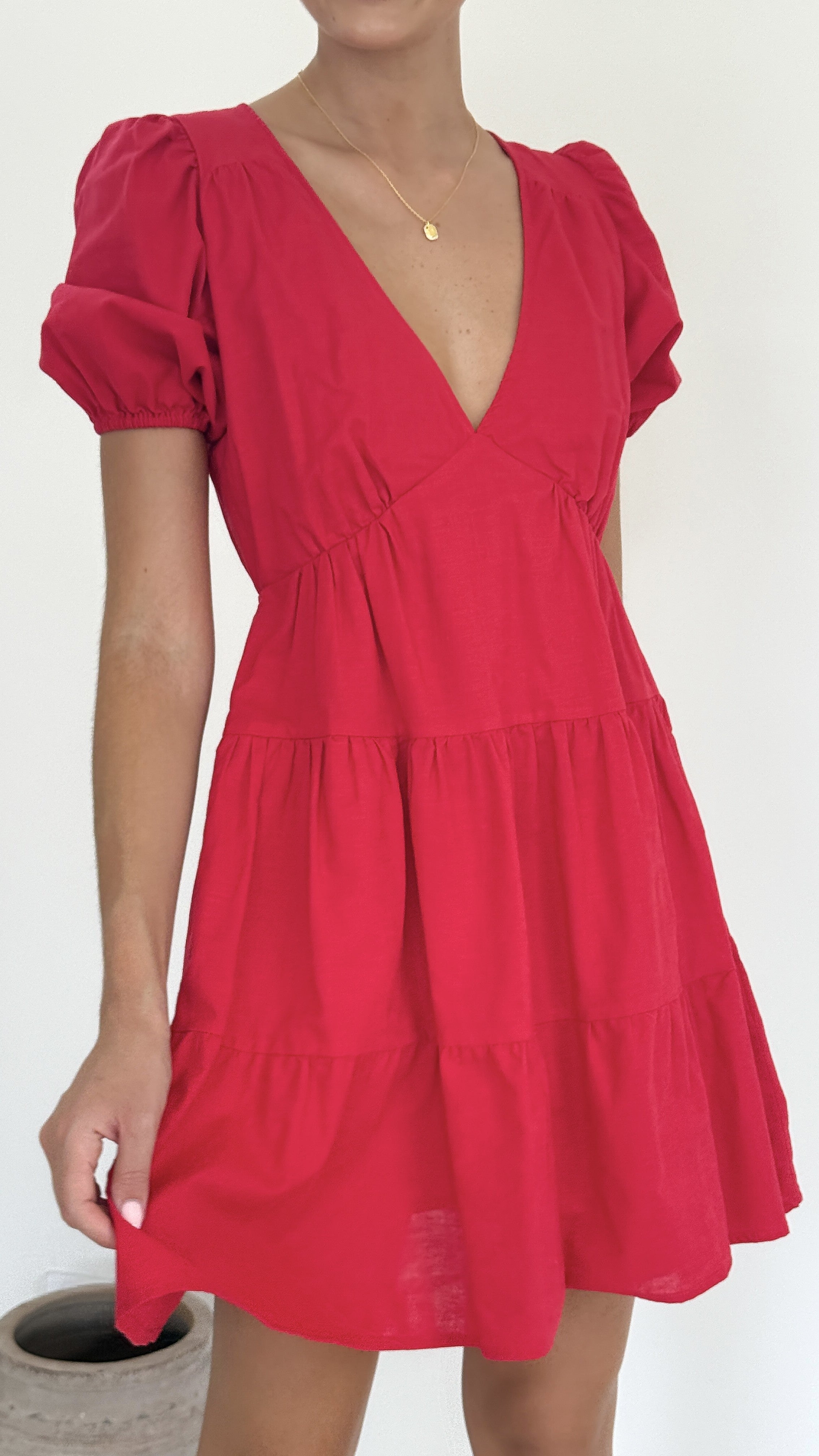 Billie Mini Dress - Red